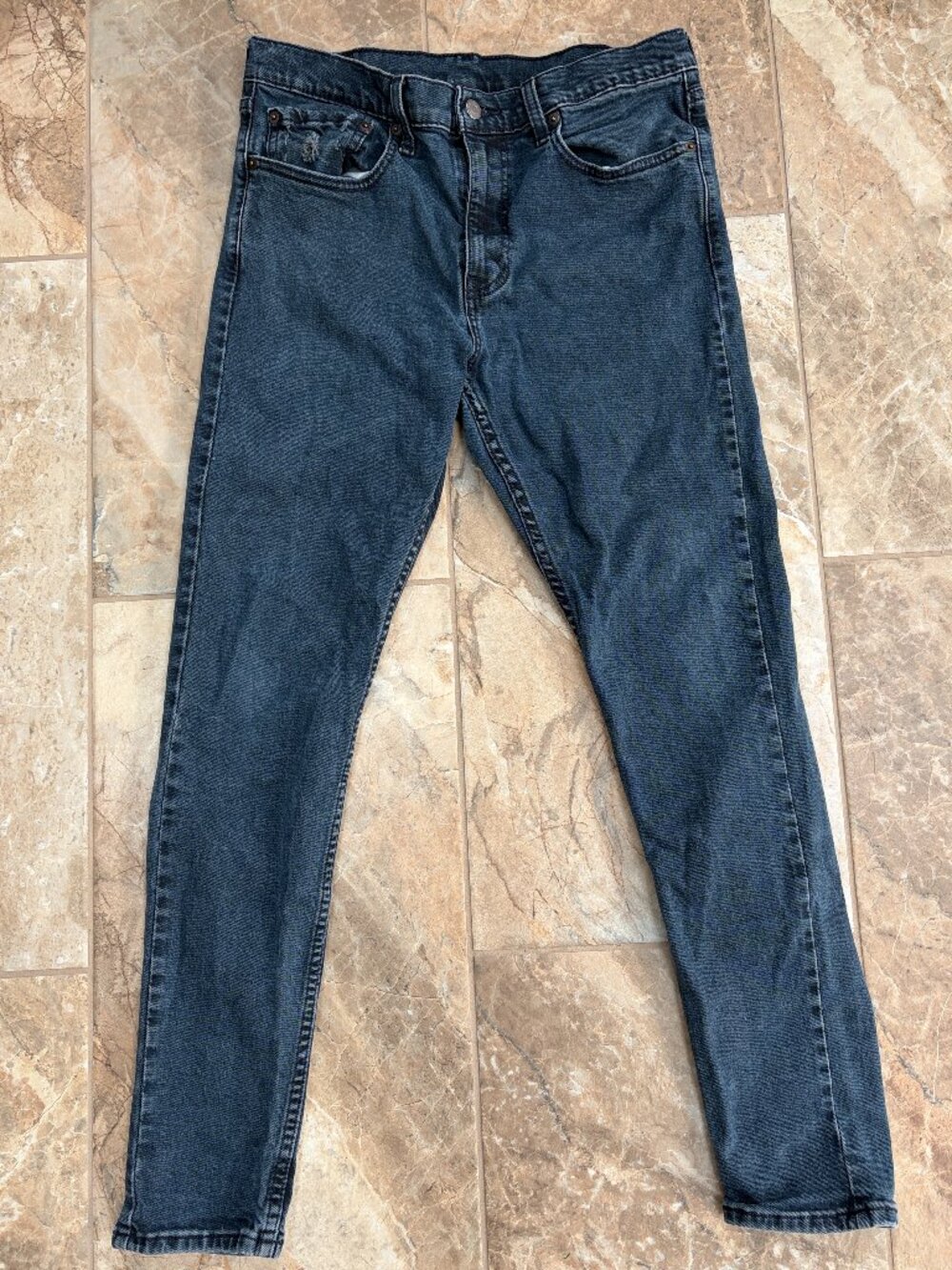 Levi's Skinny Taper Dark Wash Denim Jeans Mens Size 34x30